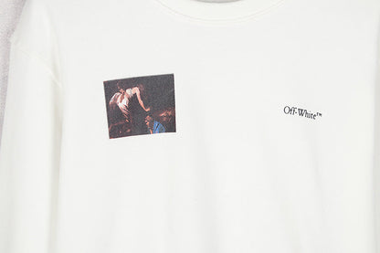 OFF WHITE Oil painting series arrow pattern Sweatshirts