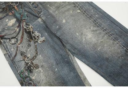 AC style high waist straight wide leg Jeans