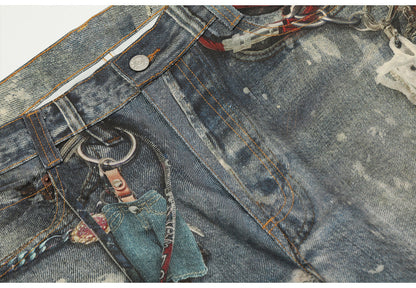 AC style high waist straight wide leg Jeans
