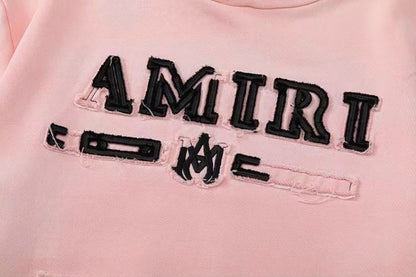 AMIRI Logo-Appliquéd Distressed Cotton-Jersey Hoodies