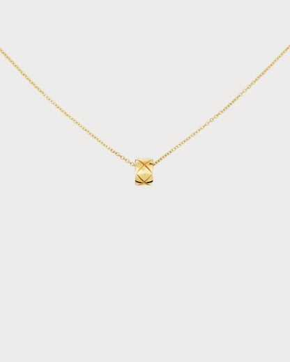 CHANEL J12306 Coco Crush Necklace Quilted Motif & 18K(Small/3 Colors)