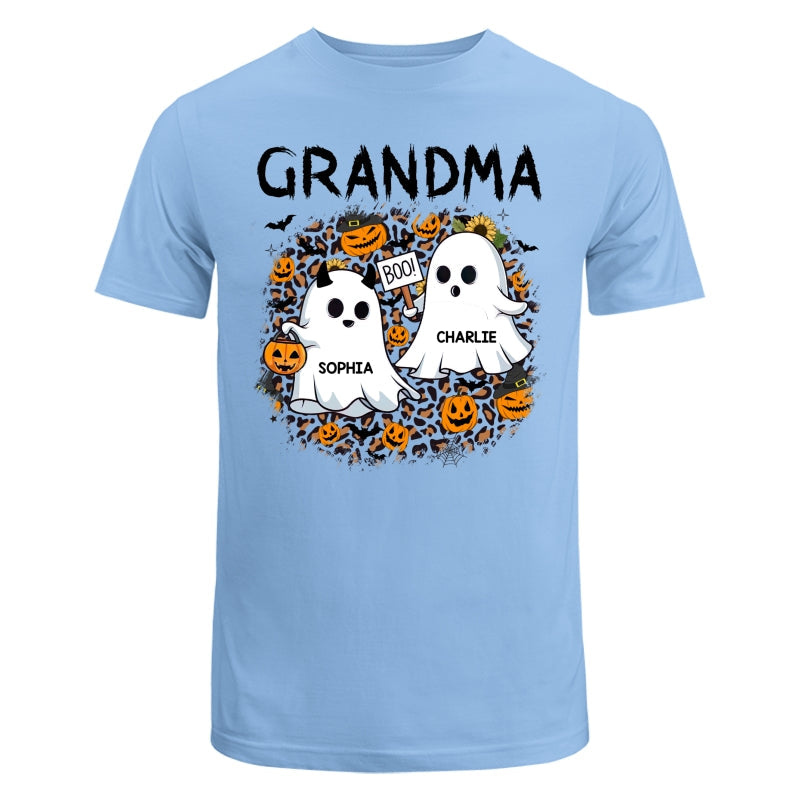 Grandma Mom Leopard Boo Kids Personalized Shirt