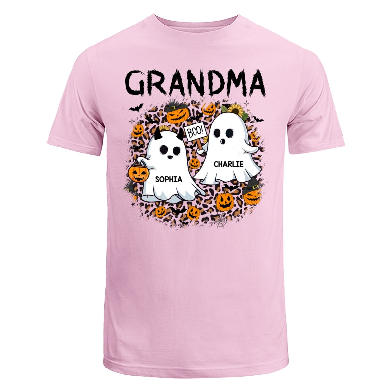 Grandma Mom Leopard Boo Kids Personalized Shirt