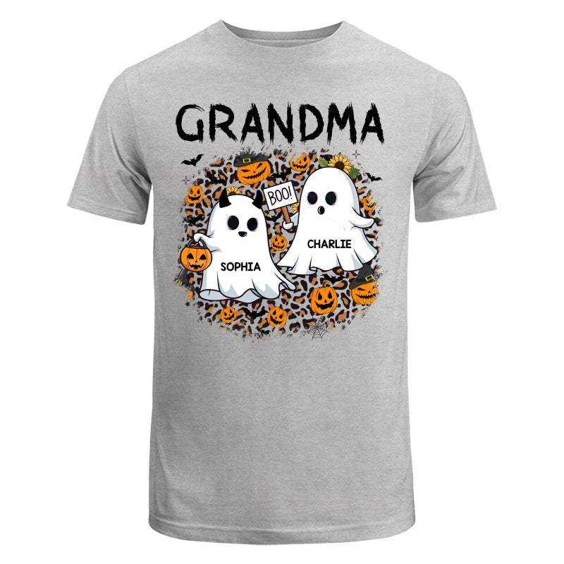Grandma Mom Leopard Boo Kids Personalized Shirt