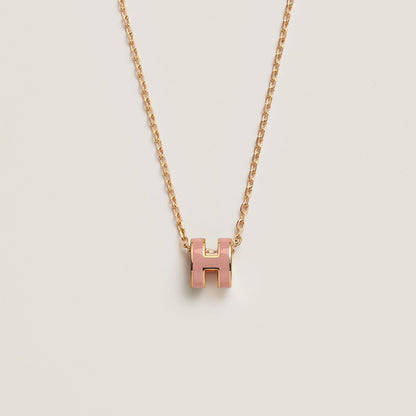 HERMES Rose Gold Pop H Necklace Metal(Many)