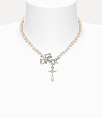 VIVIENNE WESTWOOD Rigoberta Pearl Necklace Brass(2 Colors)